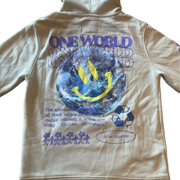 Brooklyn Cloth MFG Co One World Hoodie Men’s Size Medium - Picture 2 of 8